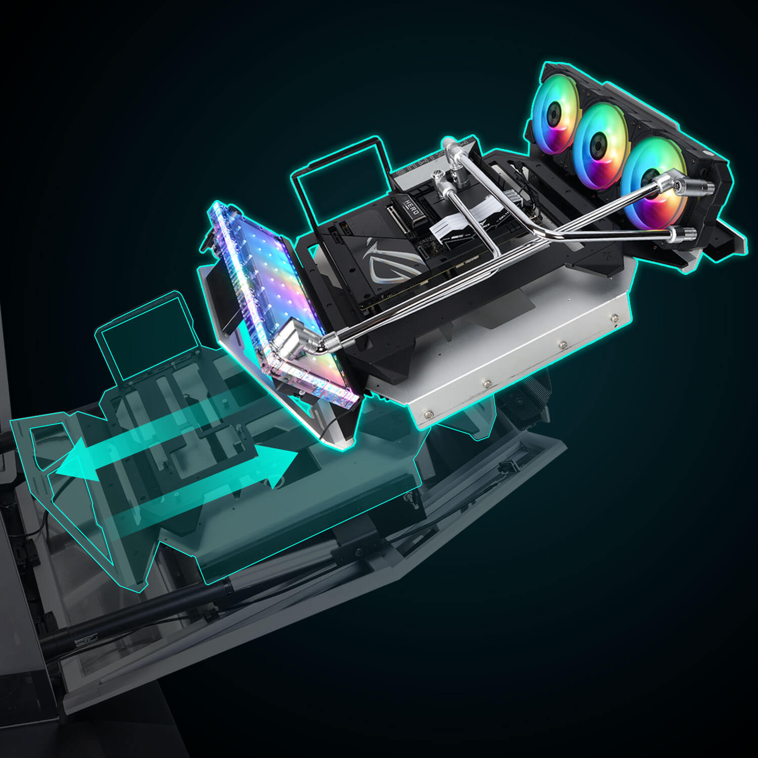 InWin Mechanical Integration AEON features an integrated mechanical structure that allows the chass