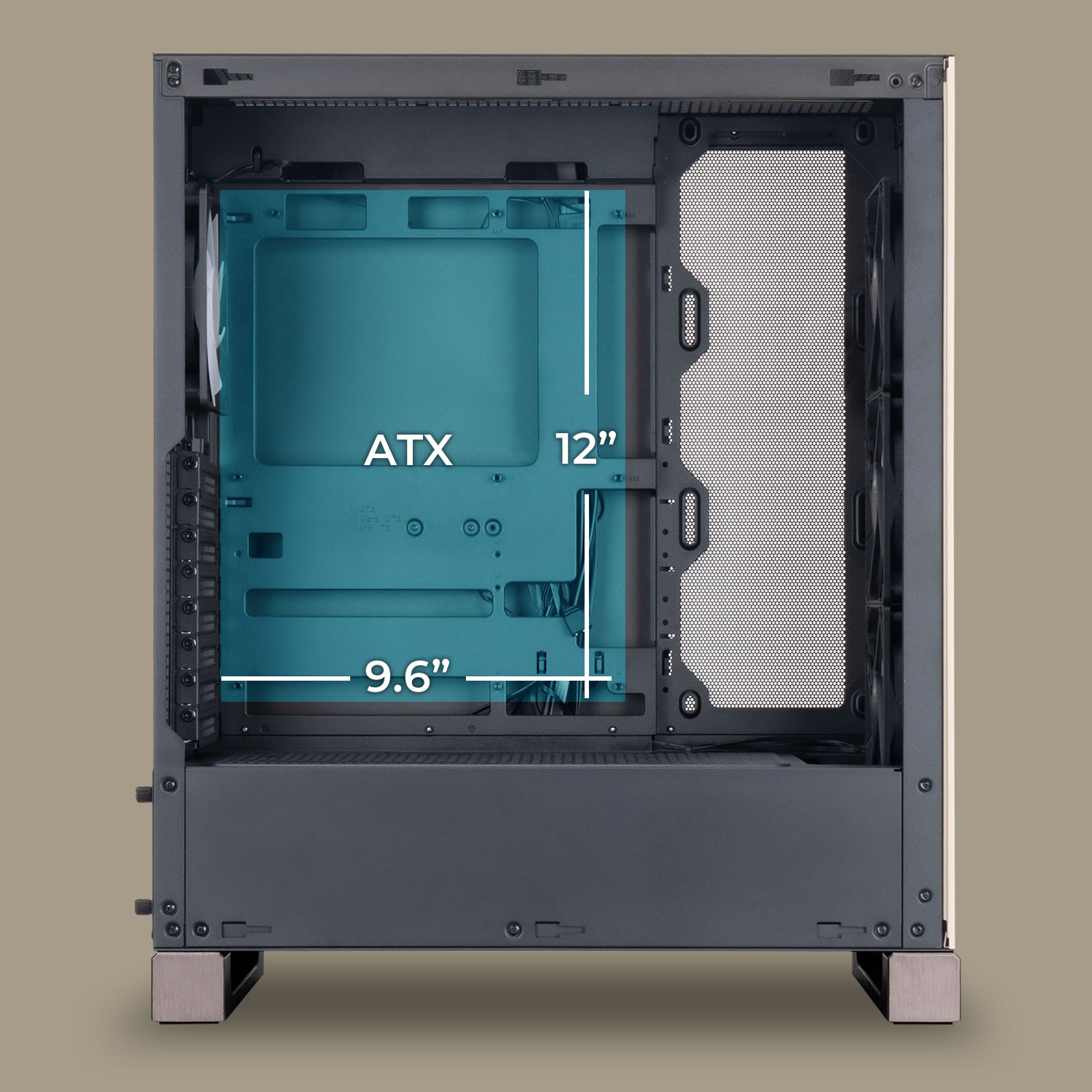 InWin フルサイズ対応 コンパクトなフットプリントにもかかわらず、DLITEは、最大380mmのグラフィックスカードと最大200mmの電源を含むフルサイズのコンポー