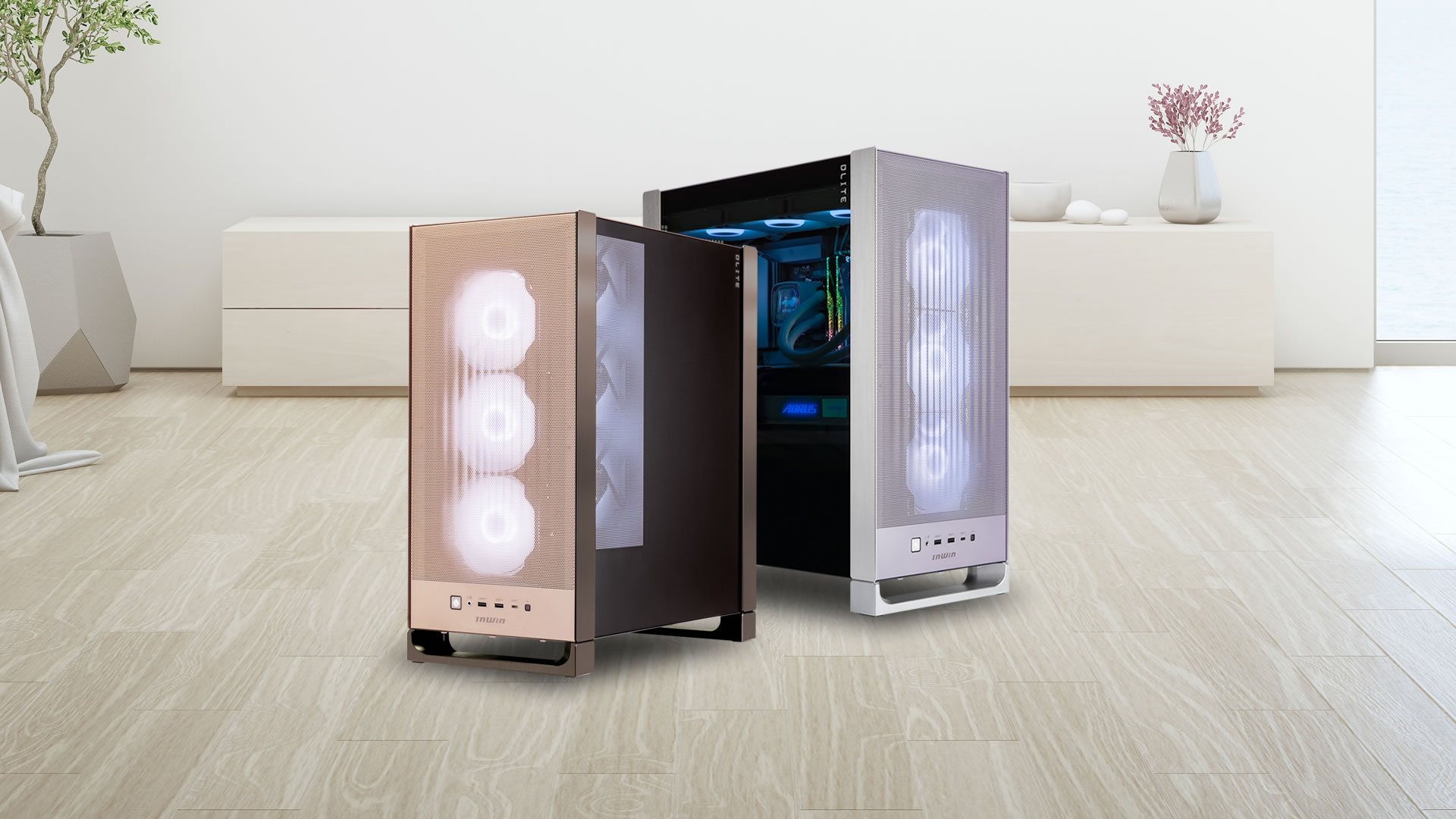 InWin 次世代対応 DLITEは、最大8つのPCIeスロットをサポートする合理化されたATXシャーシで、最新のグラフィックスカードを含むメインストリームおよびハ