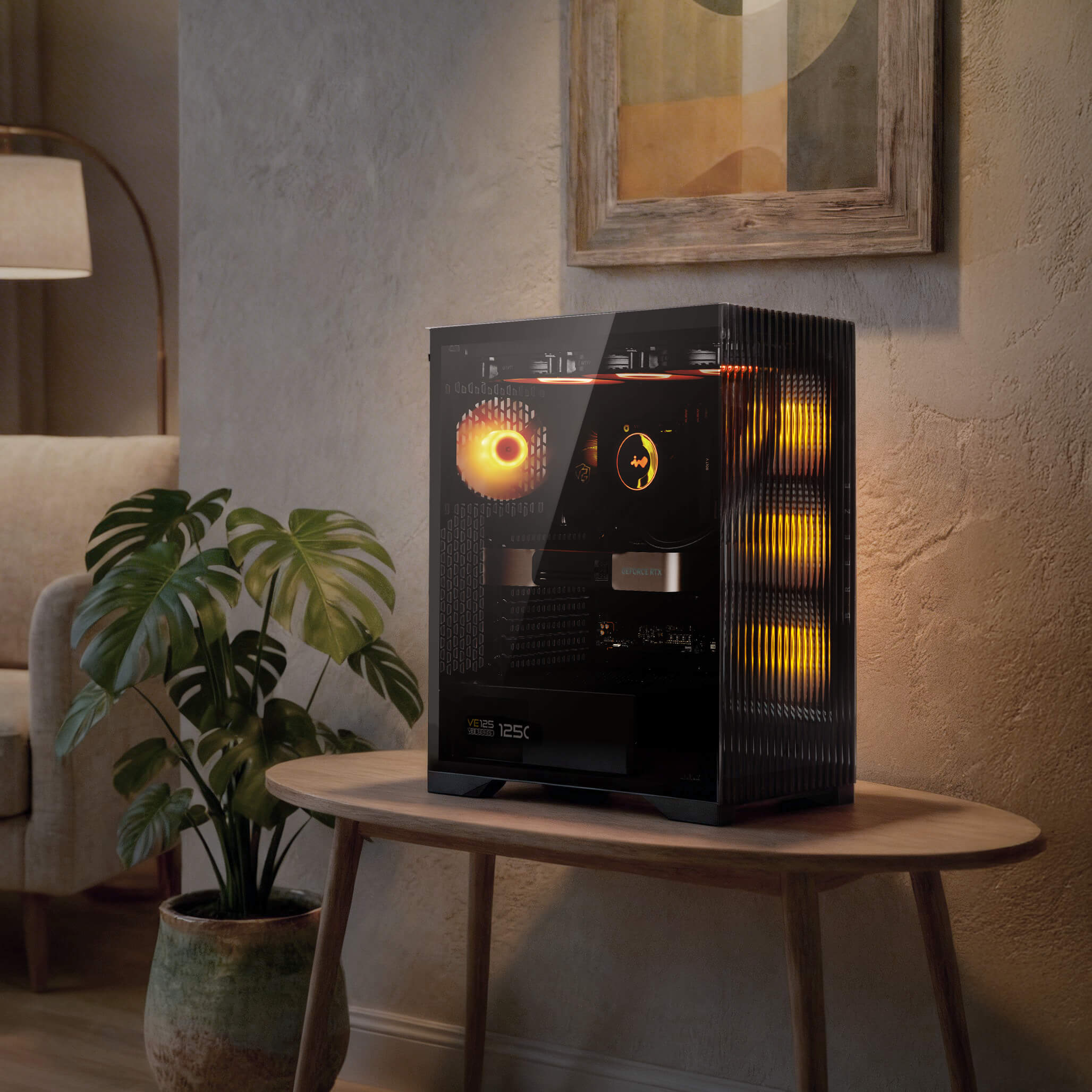 InWin 光の魔術師 AWWA PureToneライティングを搭載した4基のプリインストールLUMIAファンがあなたの居住空間のトーンを整えます。L50はクールホ