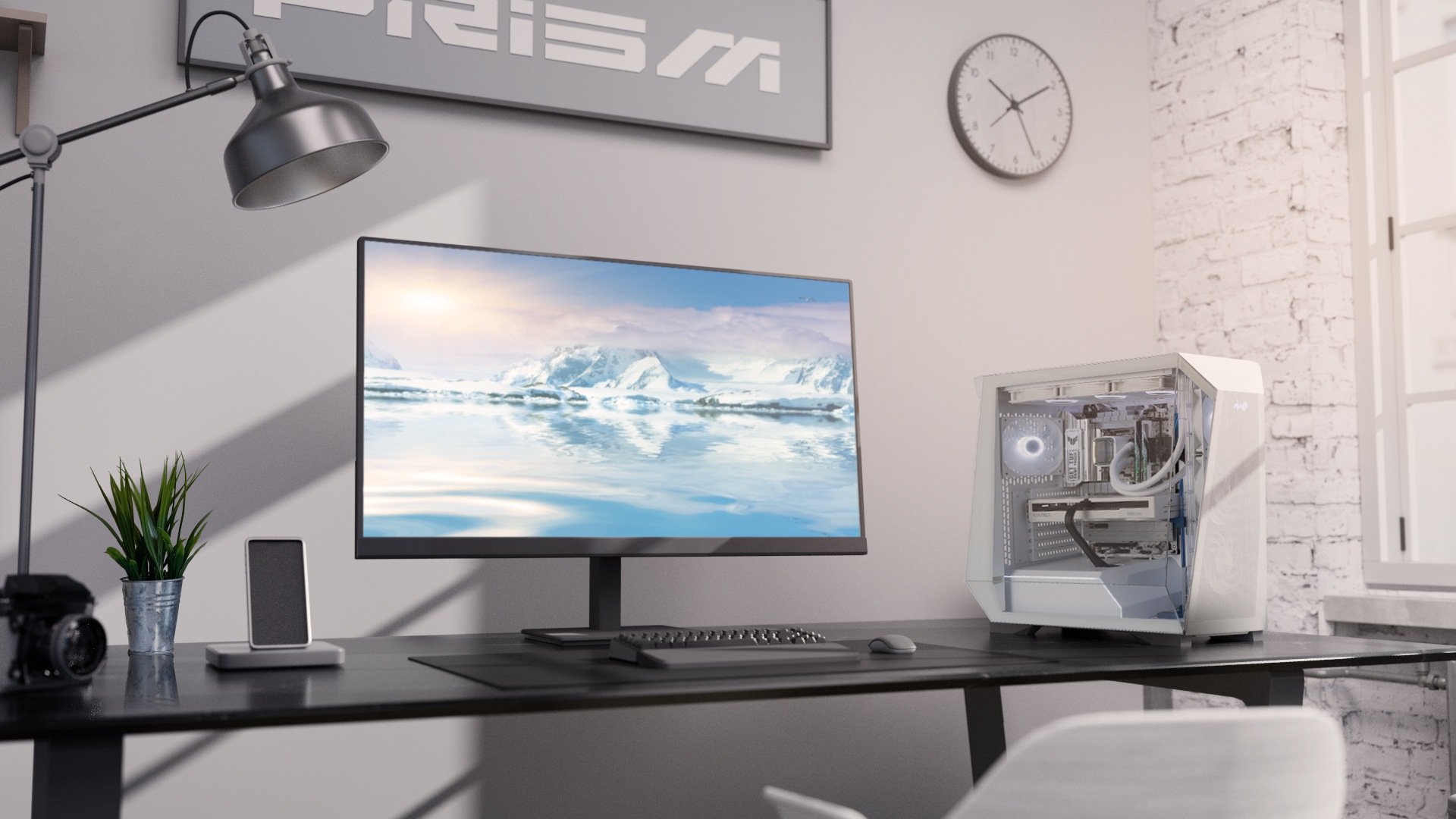 InWin Prism White Banner