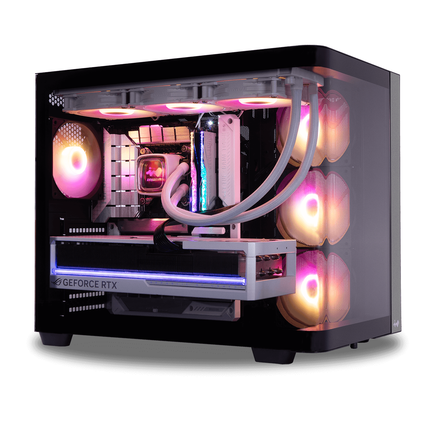 InWin Sigue la curva Actualiza tu configuración con un panel de vidrio curvo panorámico que