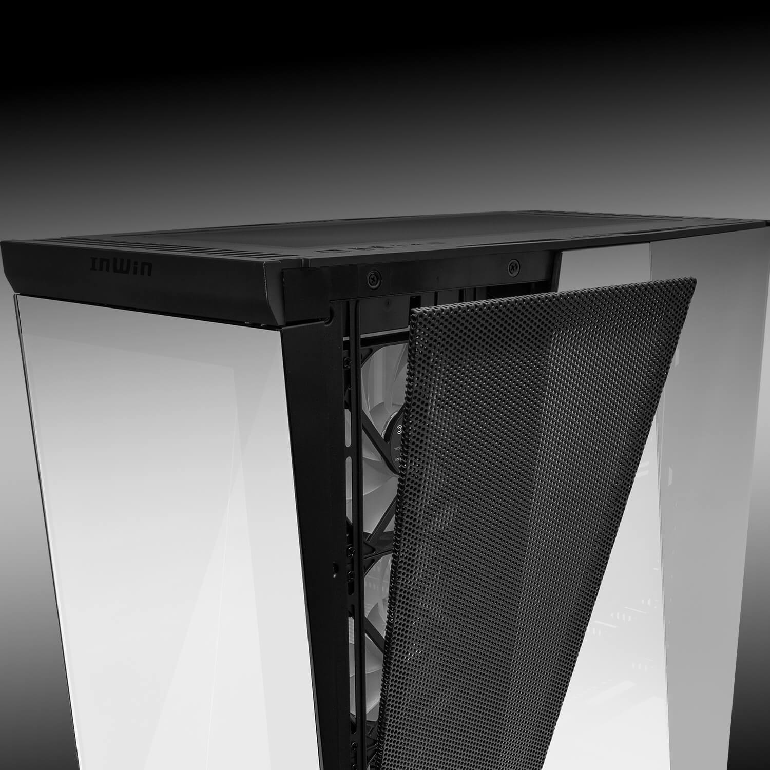 W50 includes top, side, and bottom slide-out dust filters for easy cleaning