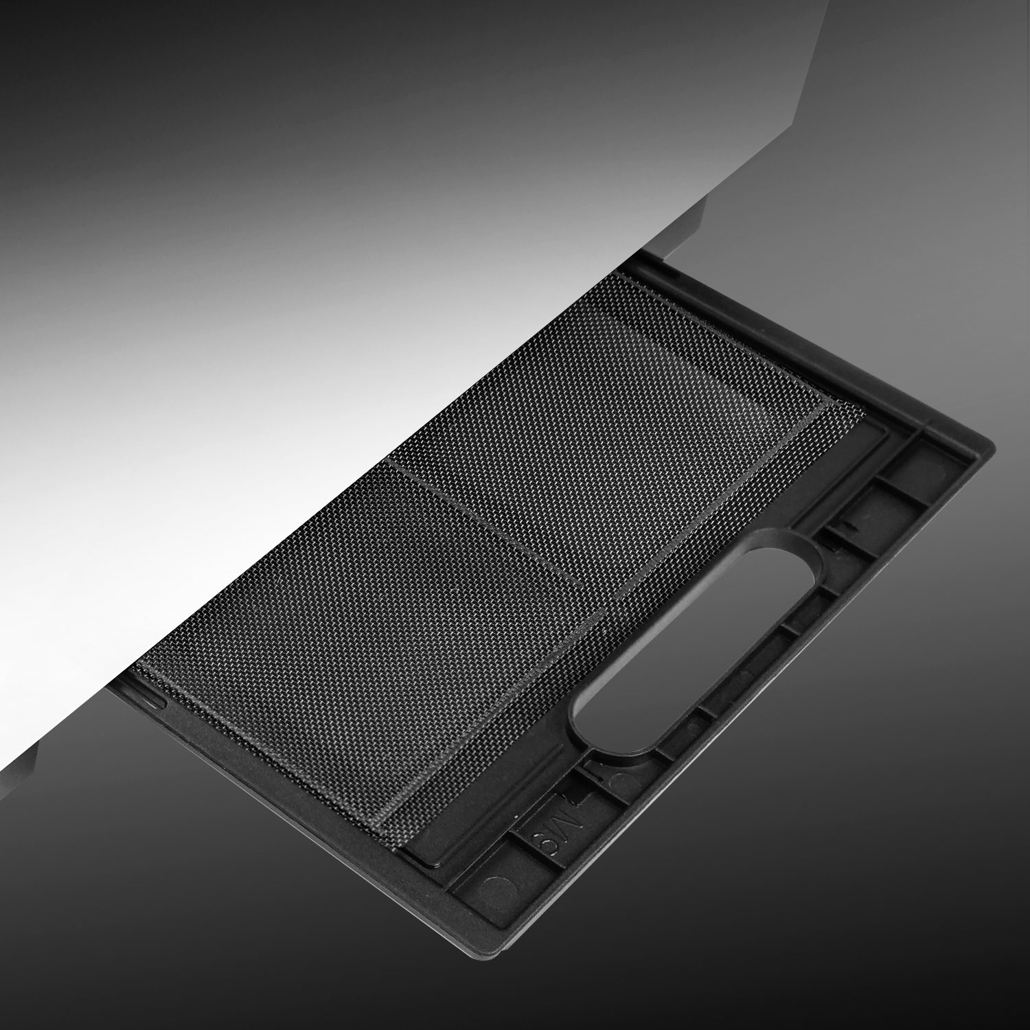 W50 includes top, side, and bottom slide-out dust filters for easy cleaning