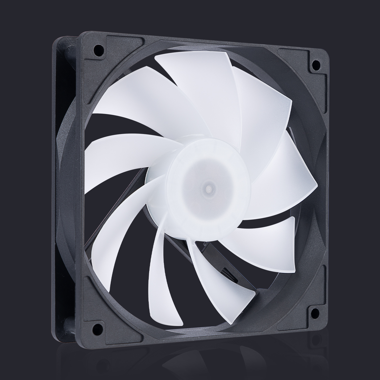 W50 supports up to nine fans and includes four VORTEX VX120 ARGB PWM fans