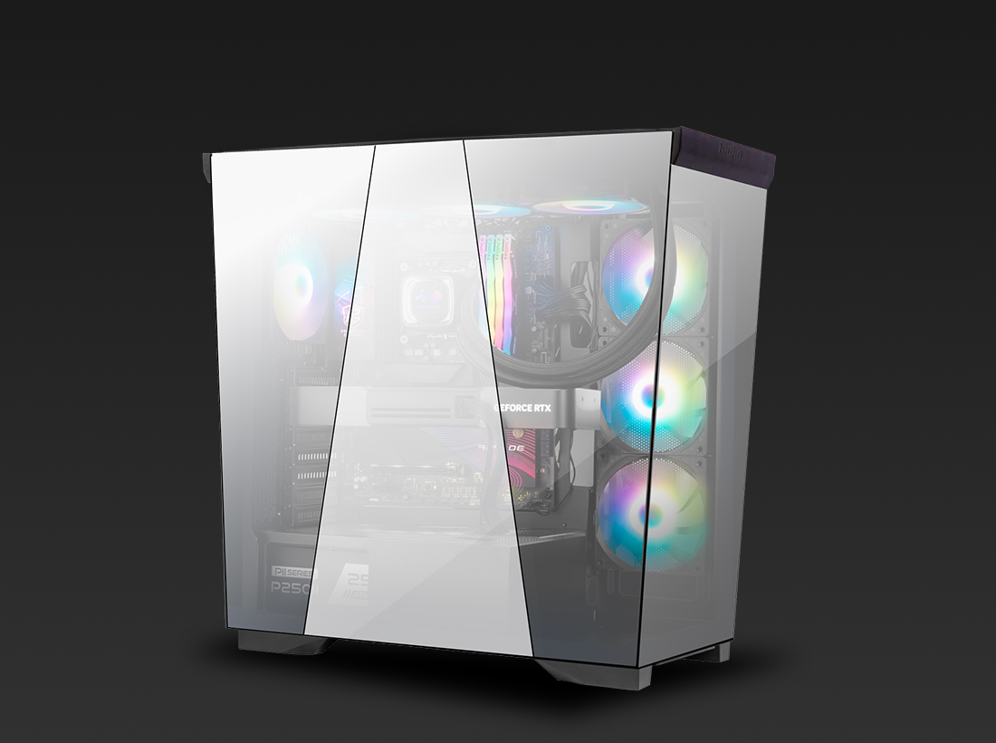 W50 three-sided W-shaped glass design creating a bold panoramic view