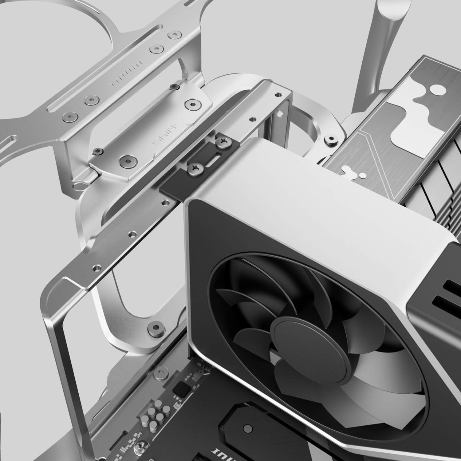 InWin Die GPU im Fokus Vielseitige GPU-BracketWerkzeuglose GPU-Halter